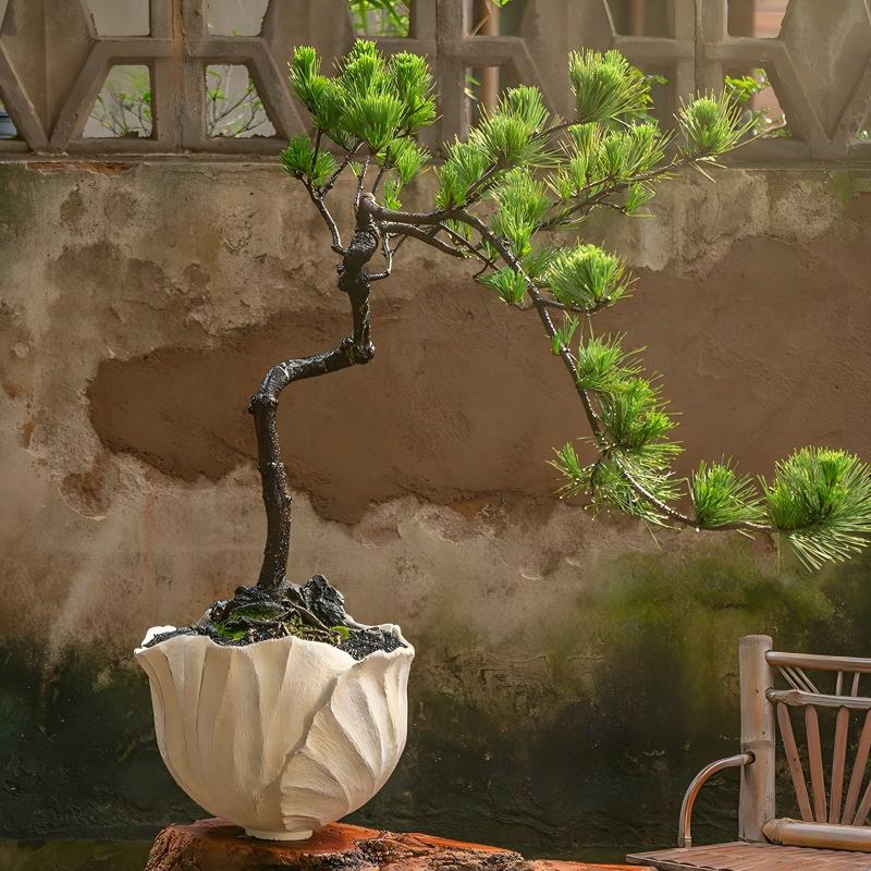 Petal-Shaped Magnesium Oxide Planter