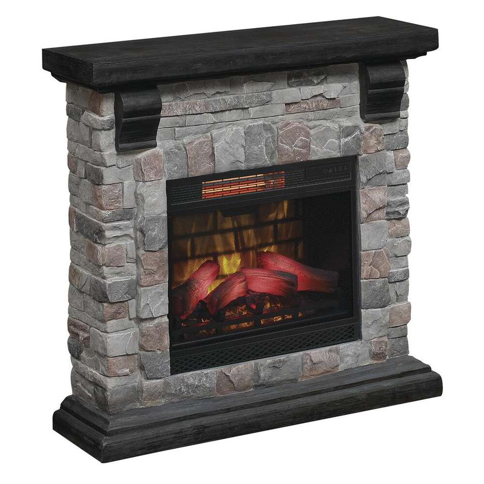 Rustic Magnesium Cement Electric Fireplaces