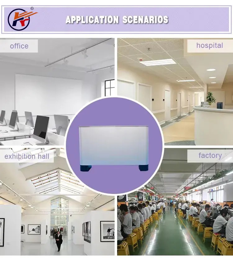 Universal Exposed Floor Standing Fan Coil Unit for Chilled / Hot Water