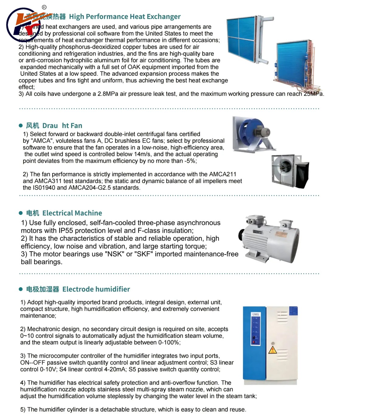 High Performance Clean Room (DX) Air Handling Unit Air Conditioner for Laboratory