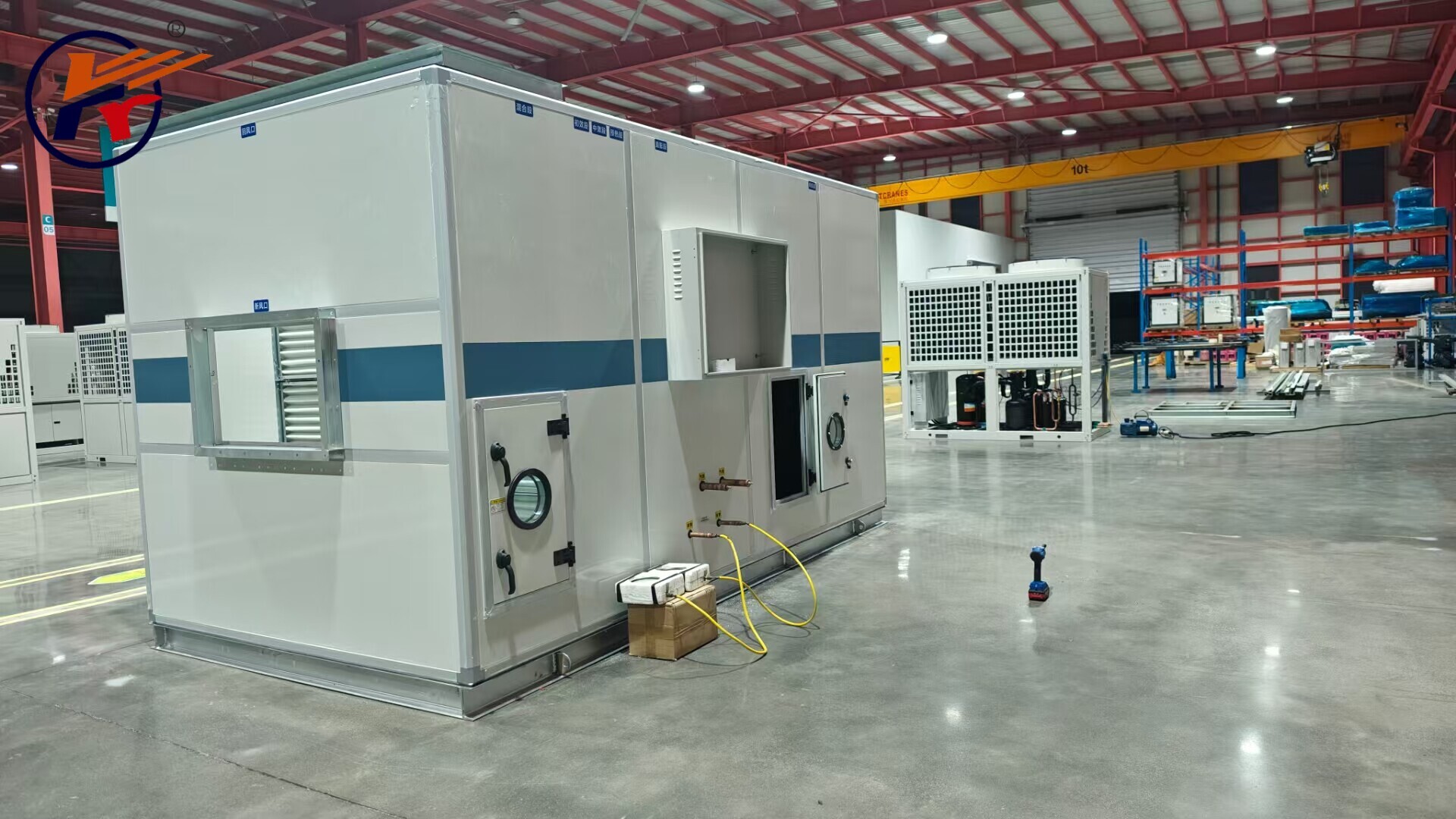 Модульная установка свежего воздуха (AHU): решение HVAC для торговых центров и заводов – контроль температуры и влажности