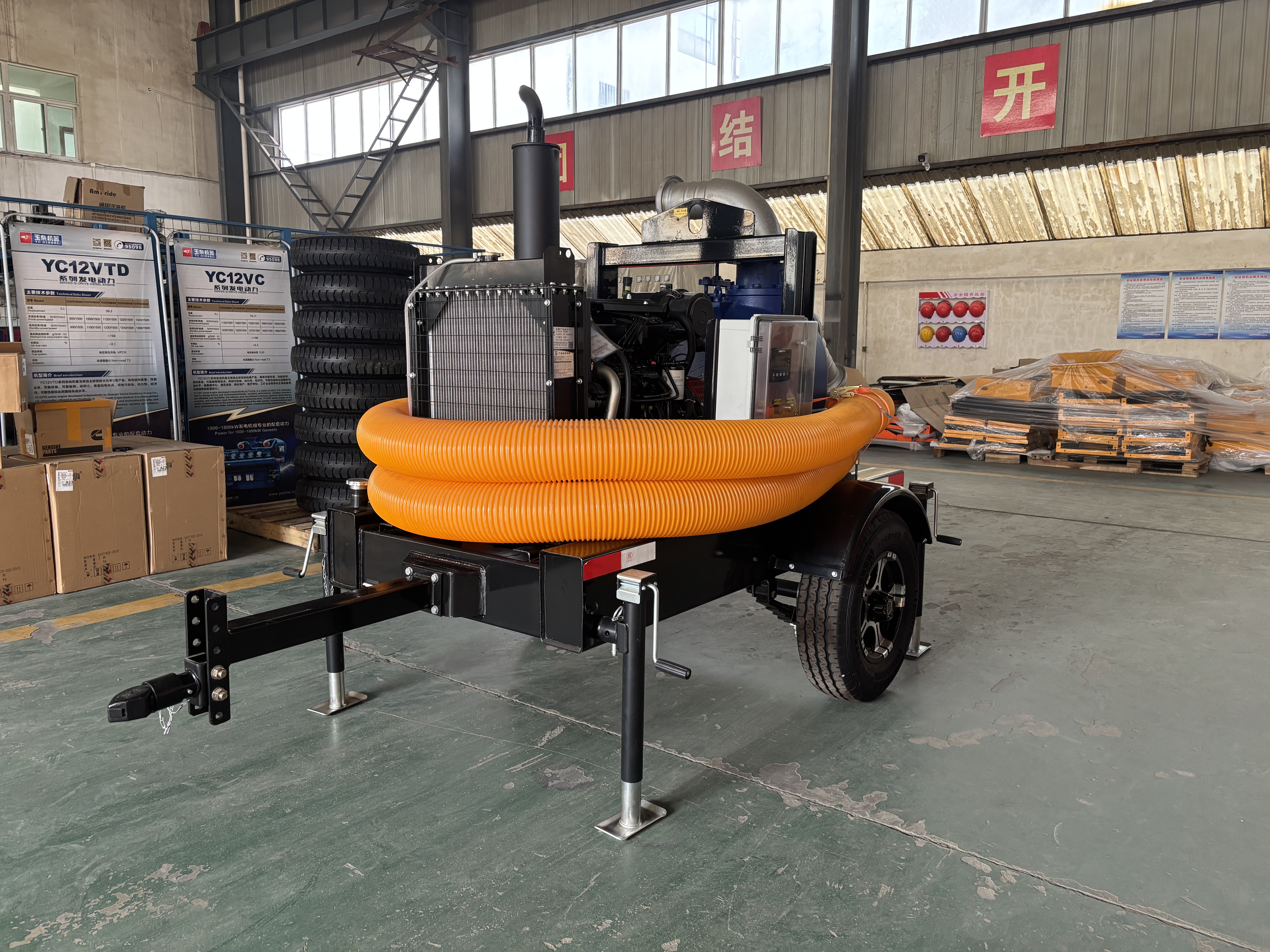 Empower Efficient Sewage Disposal! Weichai-Powered Mobile Self-Priming Sewage Pump Unit Makes a Grand Launch – Multi-Scenario Adaptation for Greater Peace of Mind