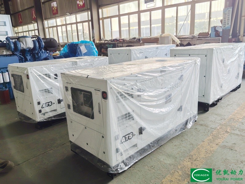 照片 (3) Batch of White Generator Sets Fully‑Packed & Ready for Shipment
