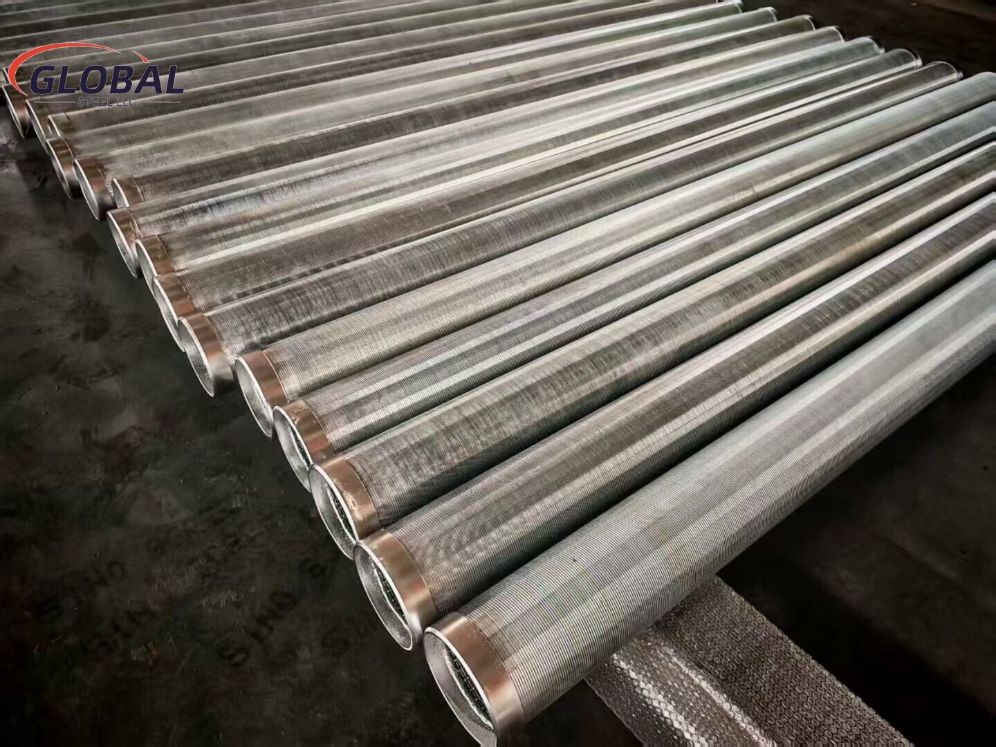 Seamless welded spiral mesh carbon steel wire-wound filter tube