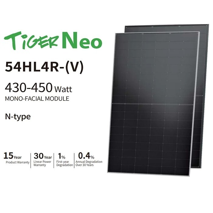 Jinko Solar Panel N Type 430W 440W 450W For Home System