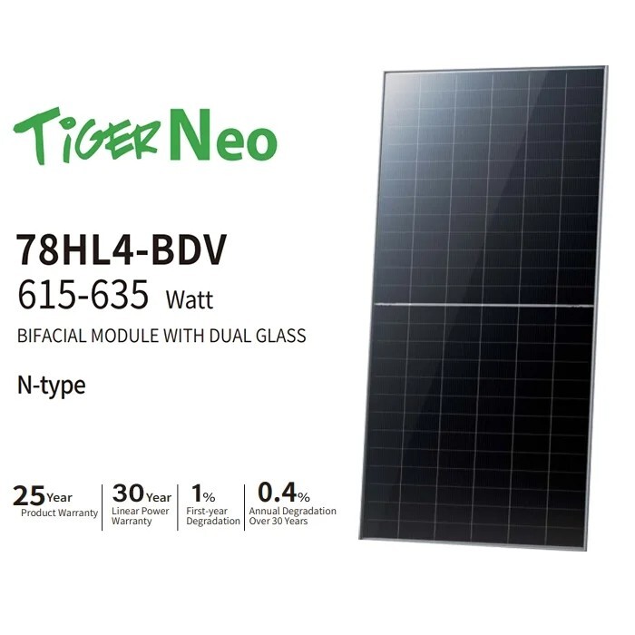 Jinko Solar pv High Efficiency Solar Panels N Type Series With Double Glass