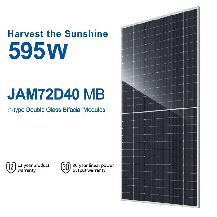 Ja Solar Deepblue 4.0 N-Type Solar Panel 580W 575W 570W 565W Bifacial Solar Panel Double Glass Moduel