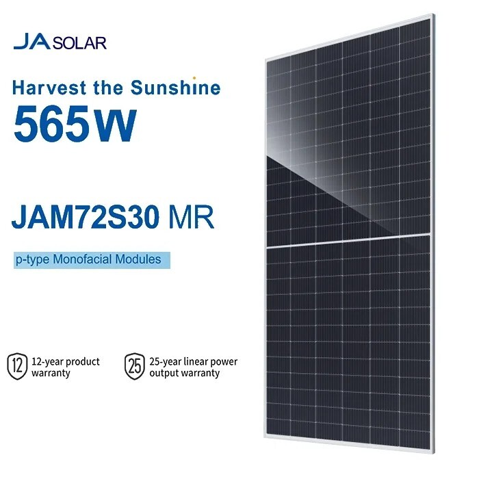 JA Solar Panels 540W 550W 560W P Type Monofacial Modules