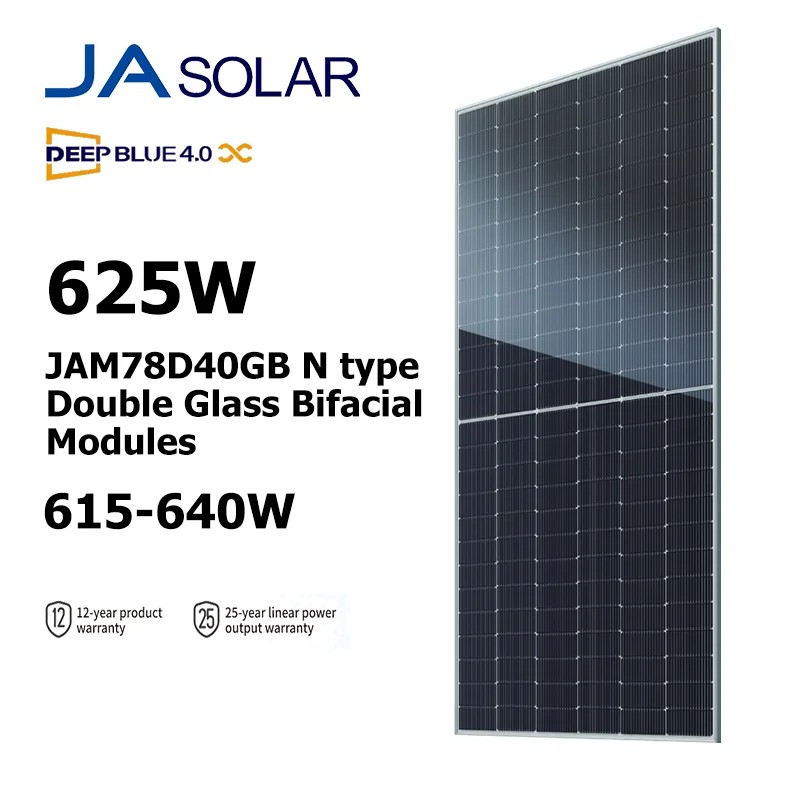 JA Solar Deep Blue 4.0 600W 610W 620W 625W Bifacial Double Glass Modules