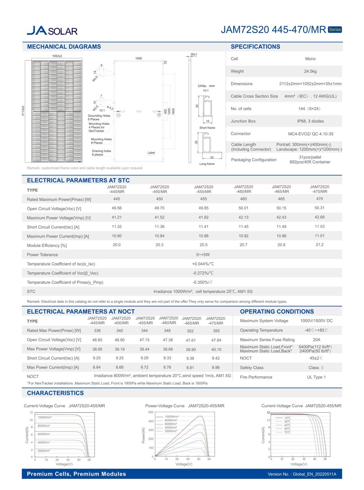 Ja Solar 182mm Solar Cell Solar Panel 460W 465W 450 Watt 465W 470W Panels Solar 1