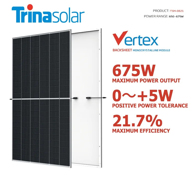 Trina solar Vertex 645W 650W 655W 660W 665W Solar Panels