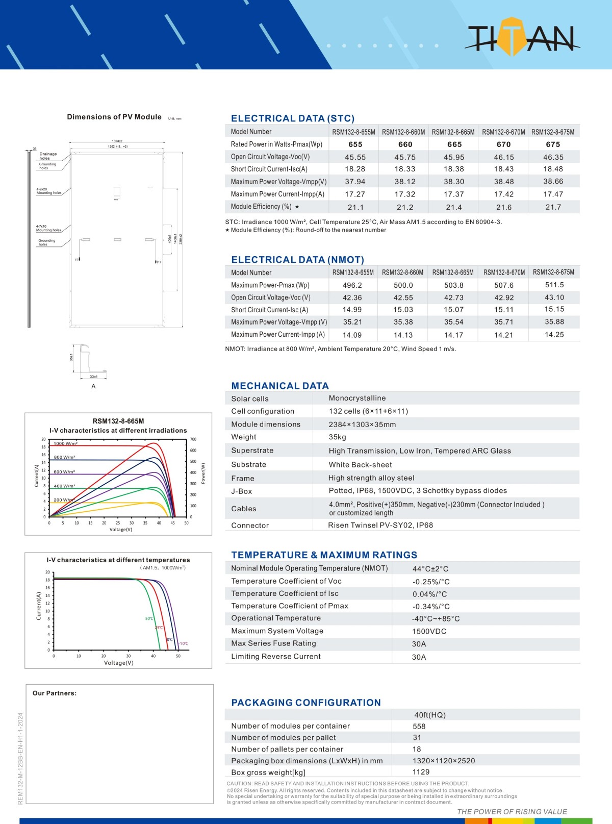 MONOCRTSTALLINE PERC Module High Efficiency 655W 665W 675W 2