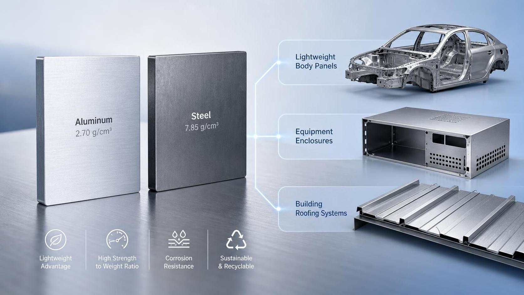 Aluminum Sheet or Steel Sheet: Which Fits Weight-Sensitive Projects Better Aluminum Sheet or Steel Sheet: Which Fits Weight-Sensitive Projects Better