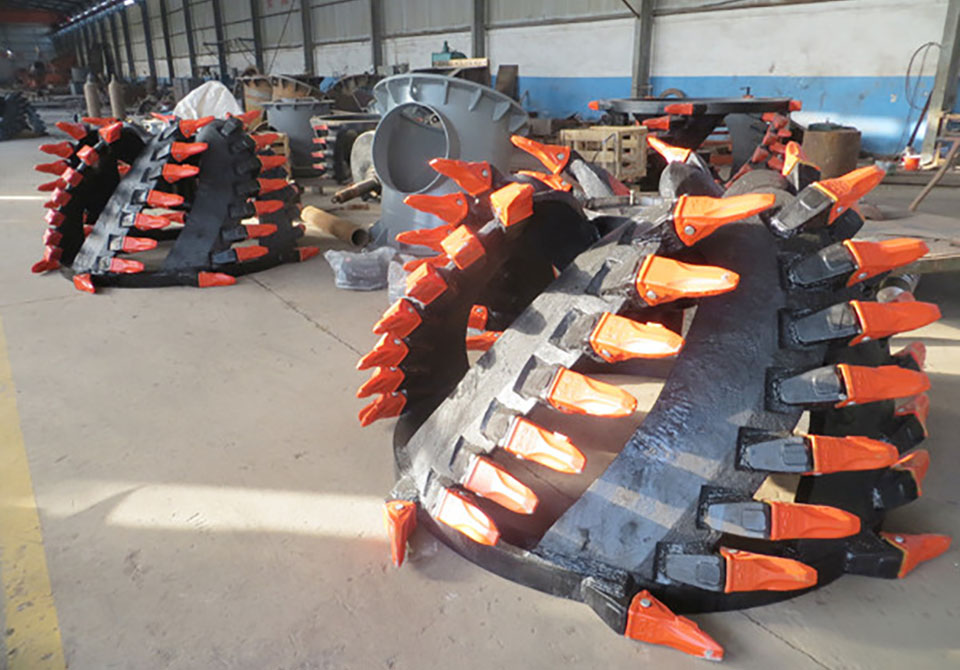 New cutter heads for cutter suction dredger for shipment