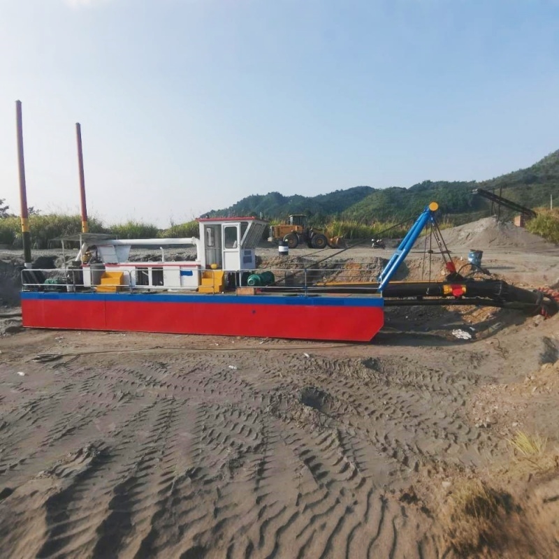  Customizable 15m Pumping Depth Cutter Suction Dredger With 900 Cbm/h Solid Capacity And 193kw Cummins Engine