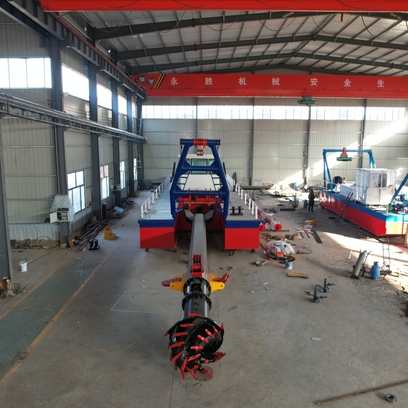  Customizable 15m Pumping Depth Cutter Suction Dredger With 900 Cbm/h Solid Capacity And 193kw Cummins Engine