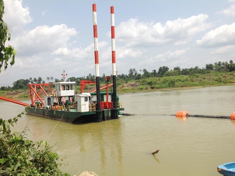 Yscsd200 Cutterhead Suction Dredge Solid Capacity 80cbm/H Hydraulic