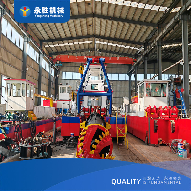 350mm Discharge Pipe Cutter Suction Dredger For River Sand Dredging And Reclamation