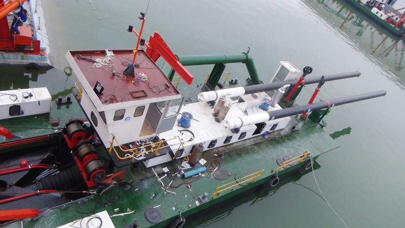 Vietnam 12 inch 300m3 river sand dredger machine for sand extraction/gold selection