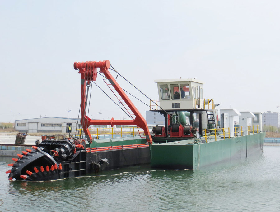 14 m Dredging depth 1400 cbm/h Solid Sand Cutter Suction Dredger for Compacted Soils Dredging