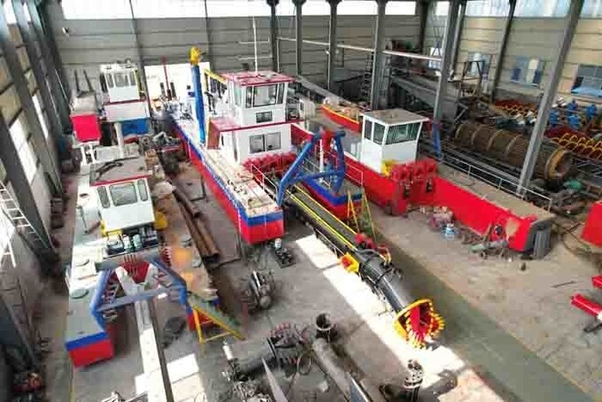 14 Meter Dredging Depth Cutting Suction Dredger Front Plate 16mm/20mm/24mm 3