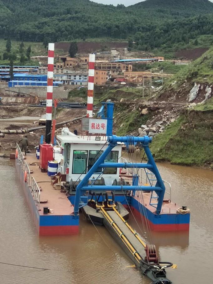 6000m3/h Water Flow 24 Inch Sand Dredger Boat With 900cbm/h Capacity And 746kw Auxiliary Engine Power 0
