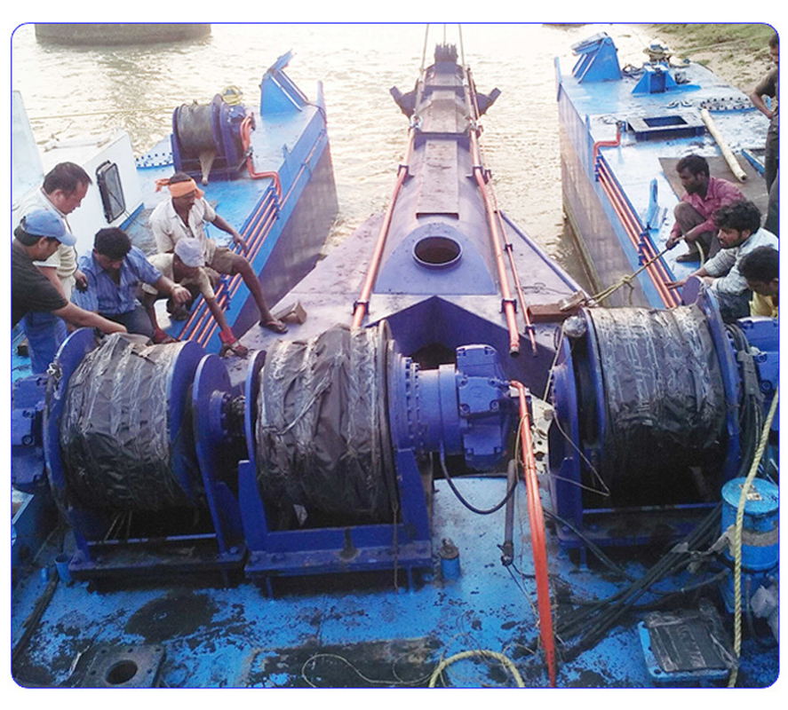Customized Small Size 6 inch to 26 inch Cutter Suction Sand River/Sea Dredger for Dredging Project