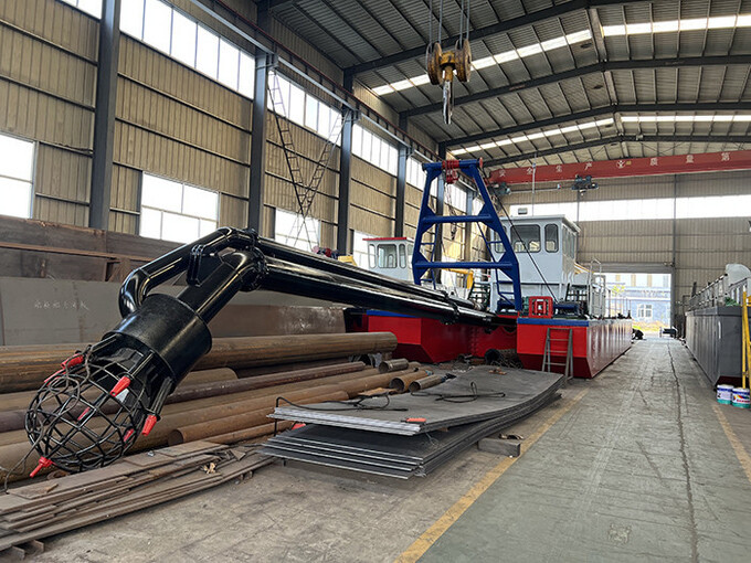 The designed output of the 10 inch model suction sand dredger is 150 cubic meters per hour 3