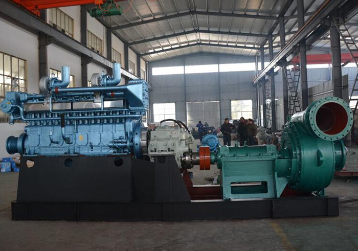 The designed output of the 10 inch model suction sand dredger is 150 cubic meters per hour