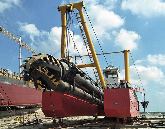294kw Diesel Sand Dredger 10 Inch For Sand Dredging In River