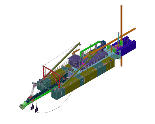700mm Small River Small Sand Dredger For Sand Dredging From River Or Sea Sand Dredging Project