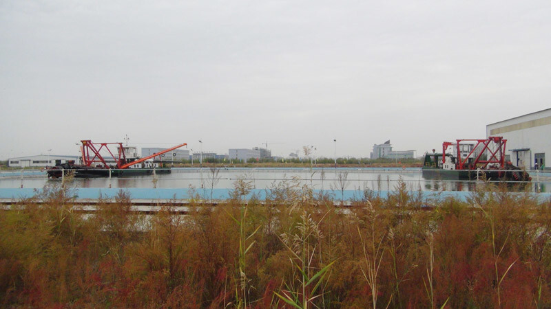 SGS Inspection Cutter Suction Dredges Diesel Engine Centrifugal Slurry Pump Type in Hydraulic Operation