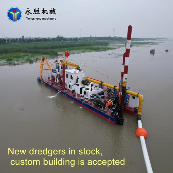 1758091365826828873597939712.jpg Large Bucket Wheel River Sand Dredging Machine Equipped With 18inch Mud Dredger Ship 1
