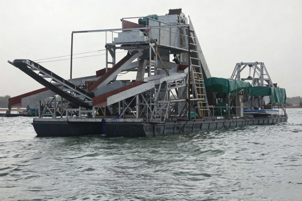 Chain Bucket Gold Dredger