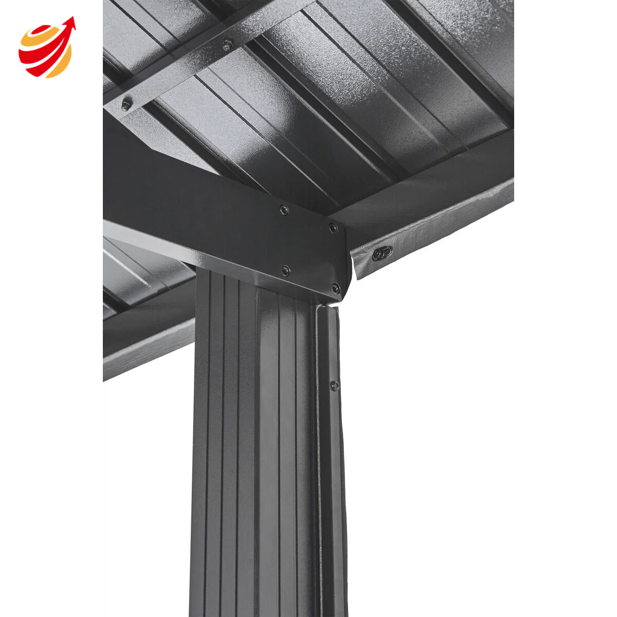 20' x 12' Samara Carport with Aluminum Frame and 10' High Galvanized Steel Roof for Easy Drive Through Access