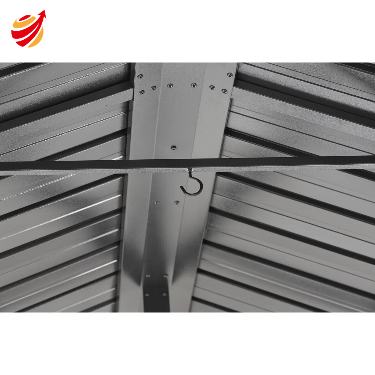 20' x 12' Samara Carport with Aluminum Frame and 10' High Galvanized Steel Roof for Easy Drive Through Access