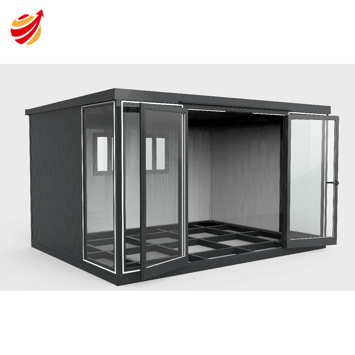 13x10 Garden Glass Room Double Doors