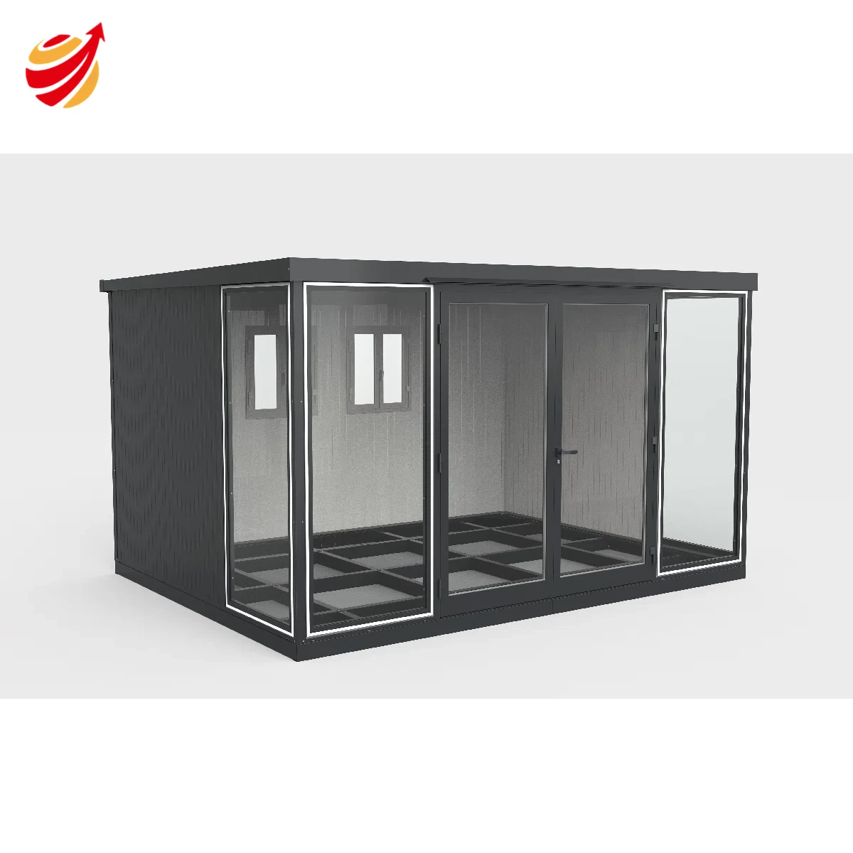 13x10 Garden Glass Room Double Doors