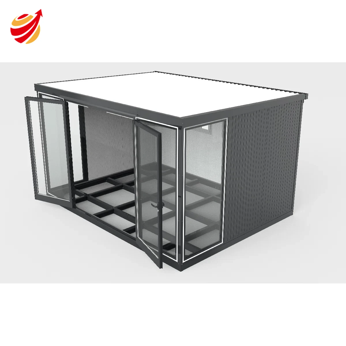 13x10 Garden Glass Room Double Doors