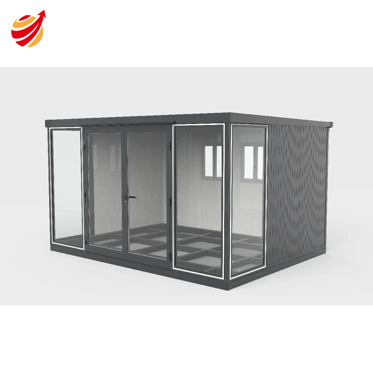 13x10 Garden Glass Room Double Doors