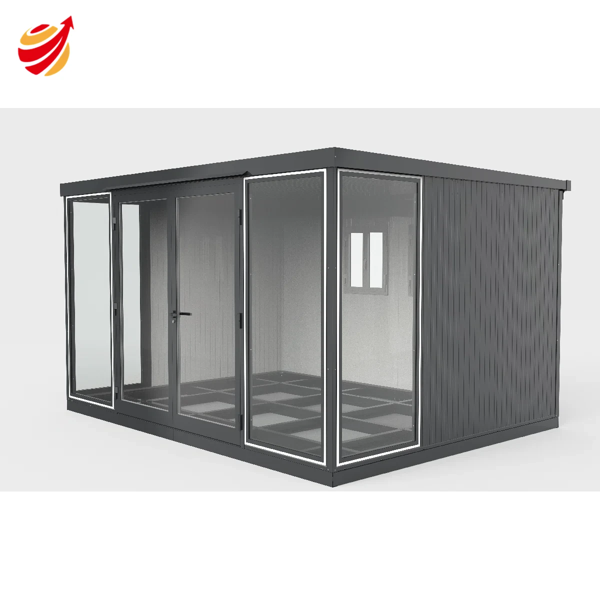 13x10 Garden Glass Room Double Doors