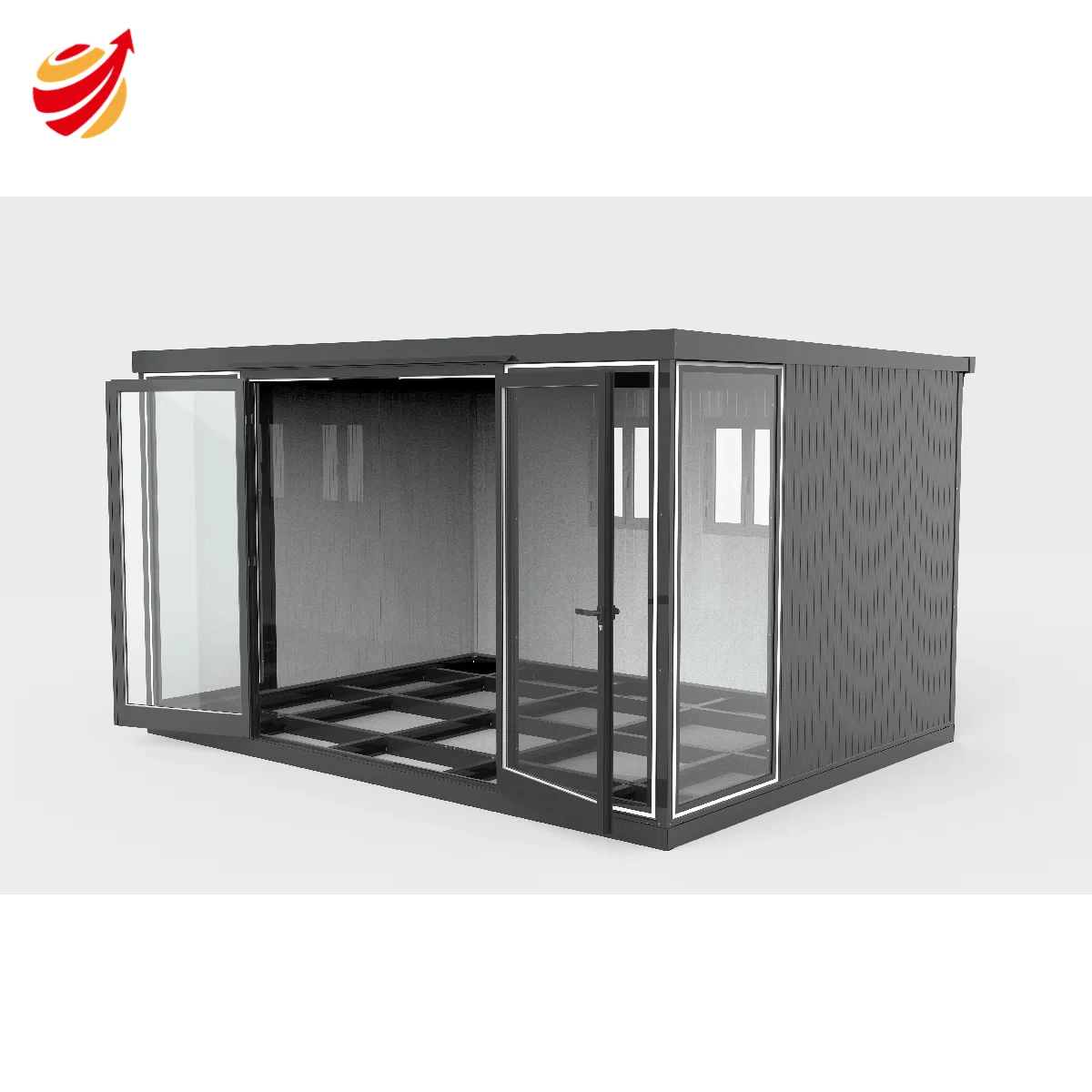 13x10 Garden Glass Room Double Doors