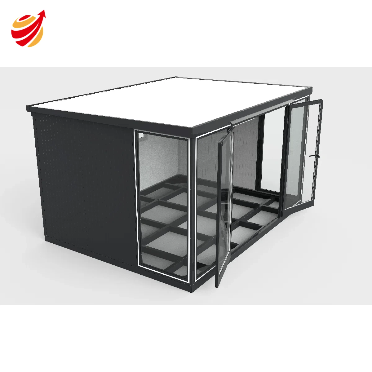 13x10 Garden Glass Room Double Doors