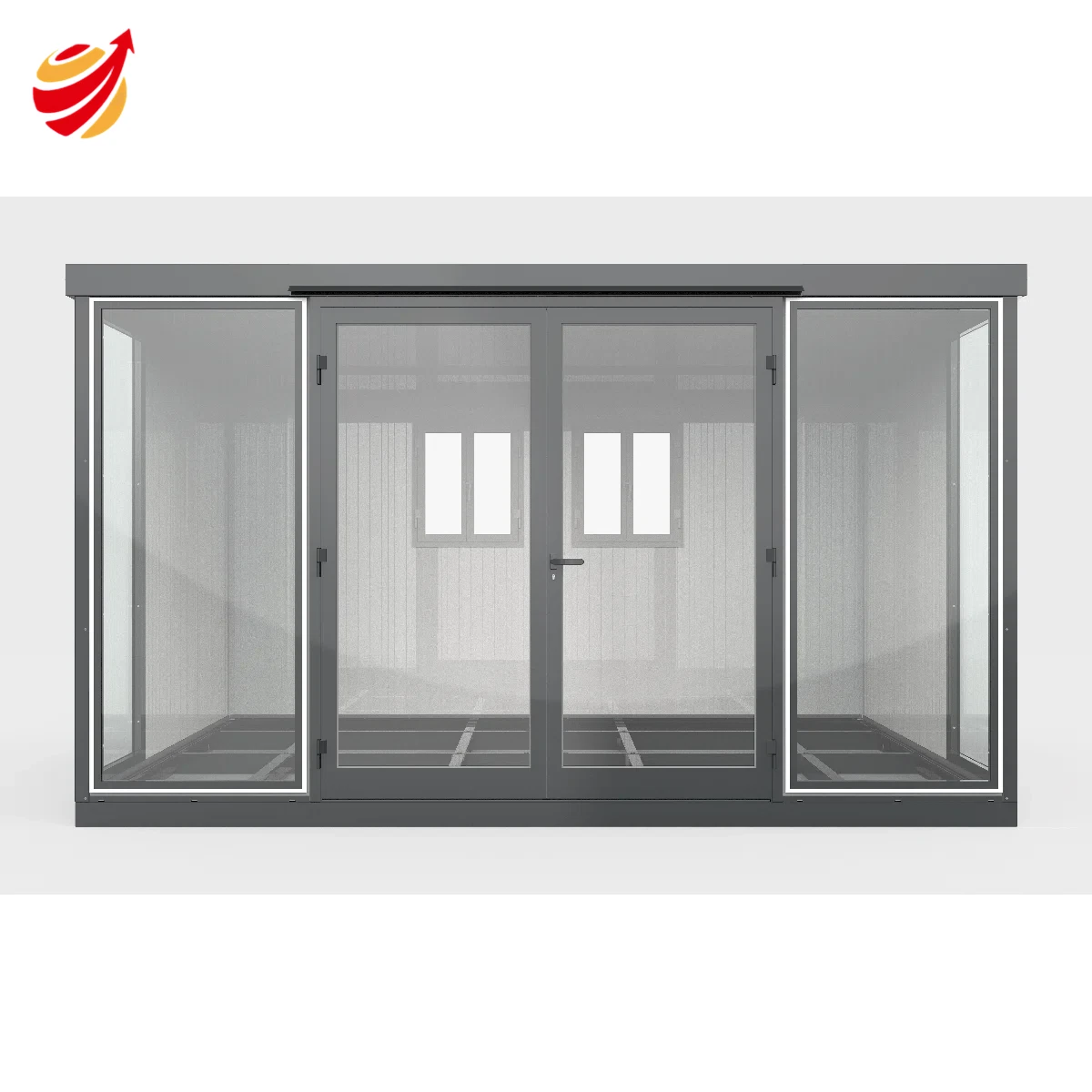 13x10 Garden Glass Room Double Doors