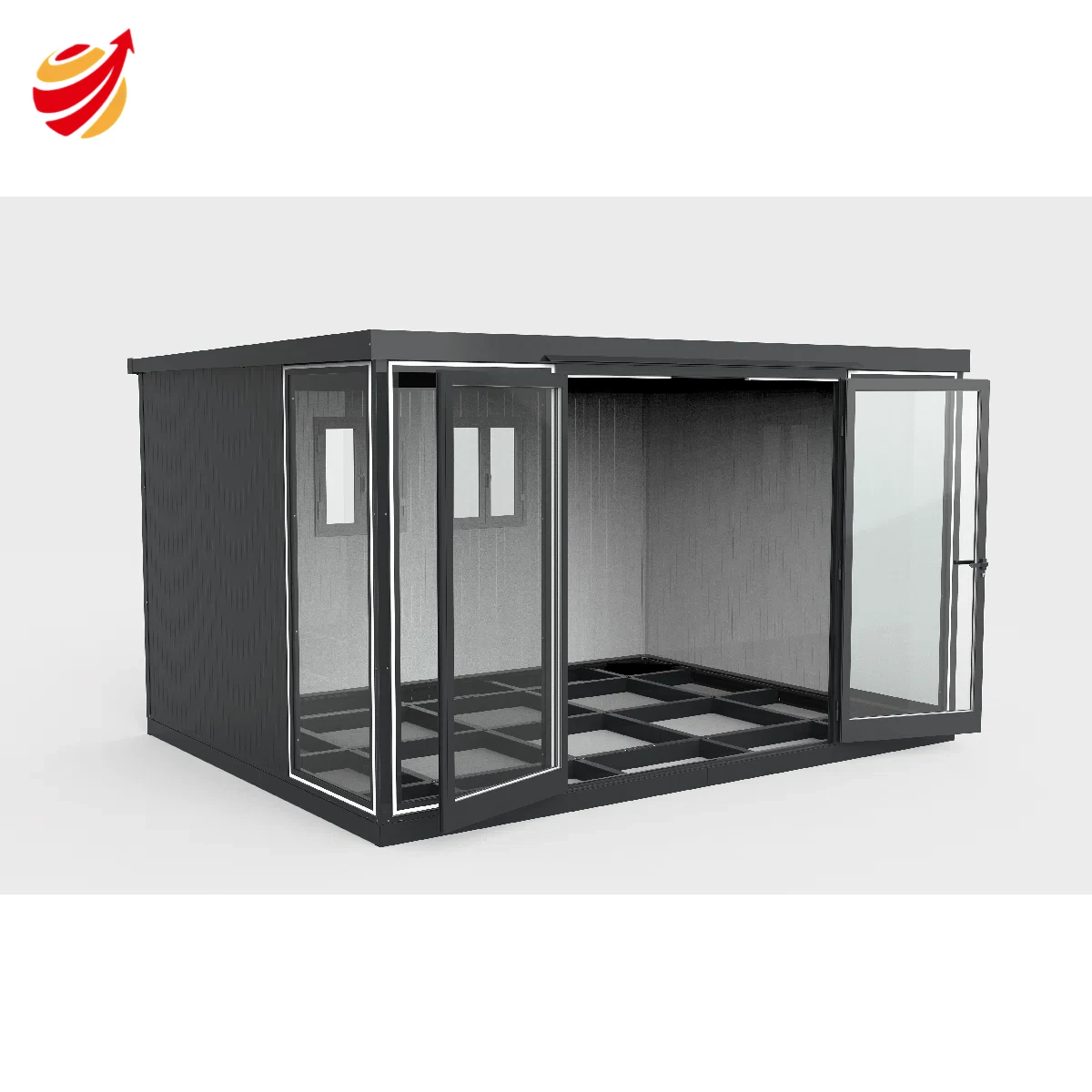 13x10 Garden Glass Room Double Doors