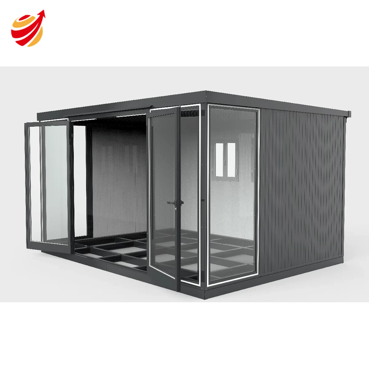 13x10 Garden Glass Room Double Doors