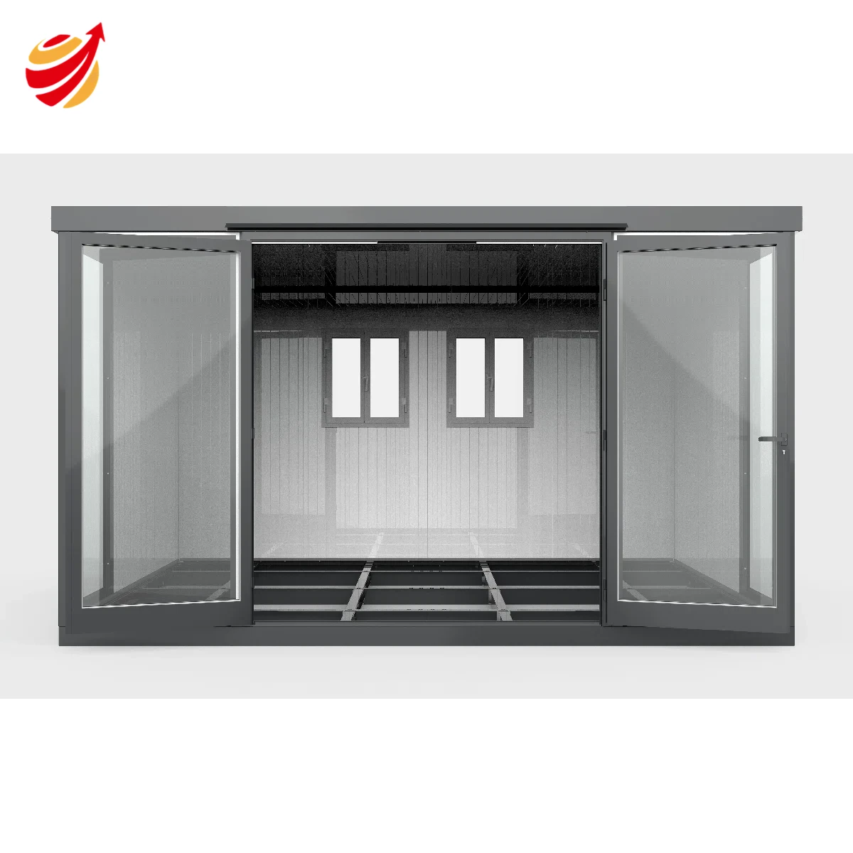 13x10 Garden Glass Room Double Doors