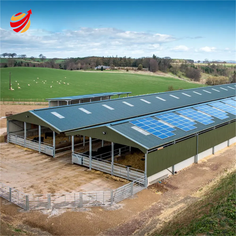 Full Automatic Light Steel Structure Building Poultry Farm Chicken Broiler House Shed Welding Bending Services GB Steel Workshop