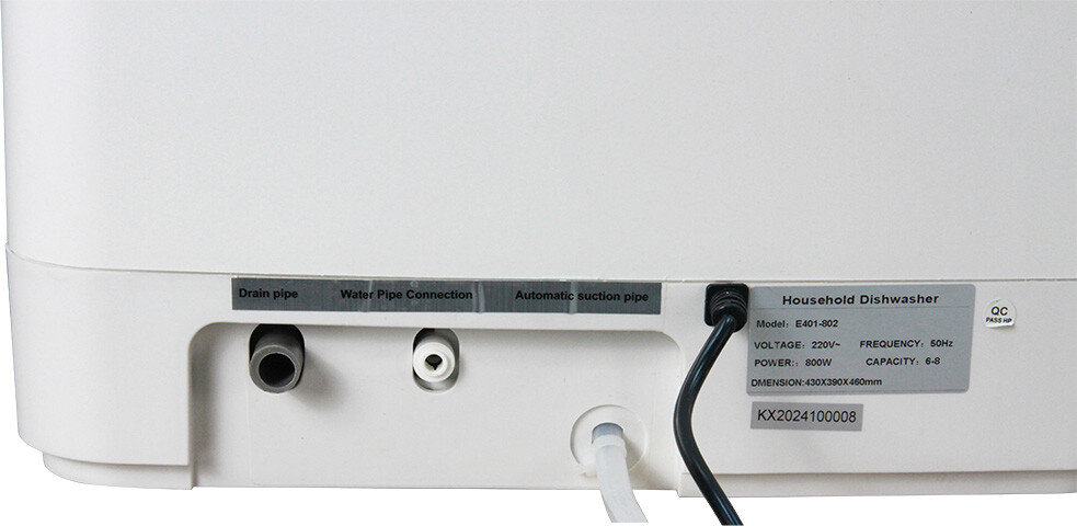 Lavavajillas de encimera con doble modo de imbibición e inyección de agua