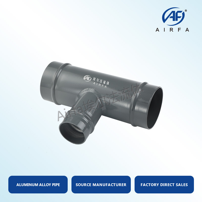 Easy-Install Airfa Reducing Tee: No Welding Needed for Air Pipe Connection Reducing Tee - Leak-Free Air Pipeline Adaptor